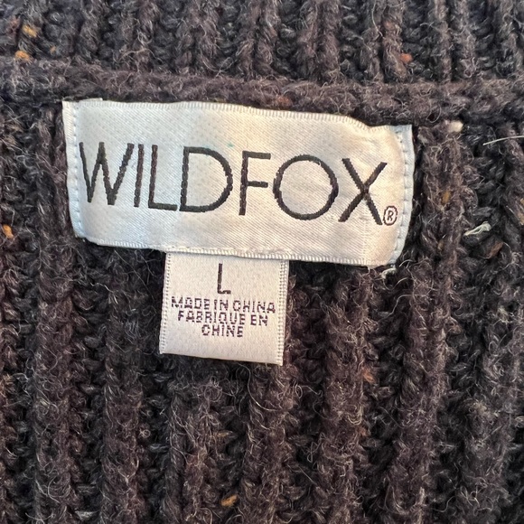 Wildfox couture dusk distressed sweater Large - Picture 3 of 4